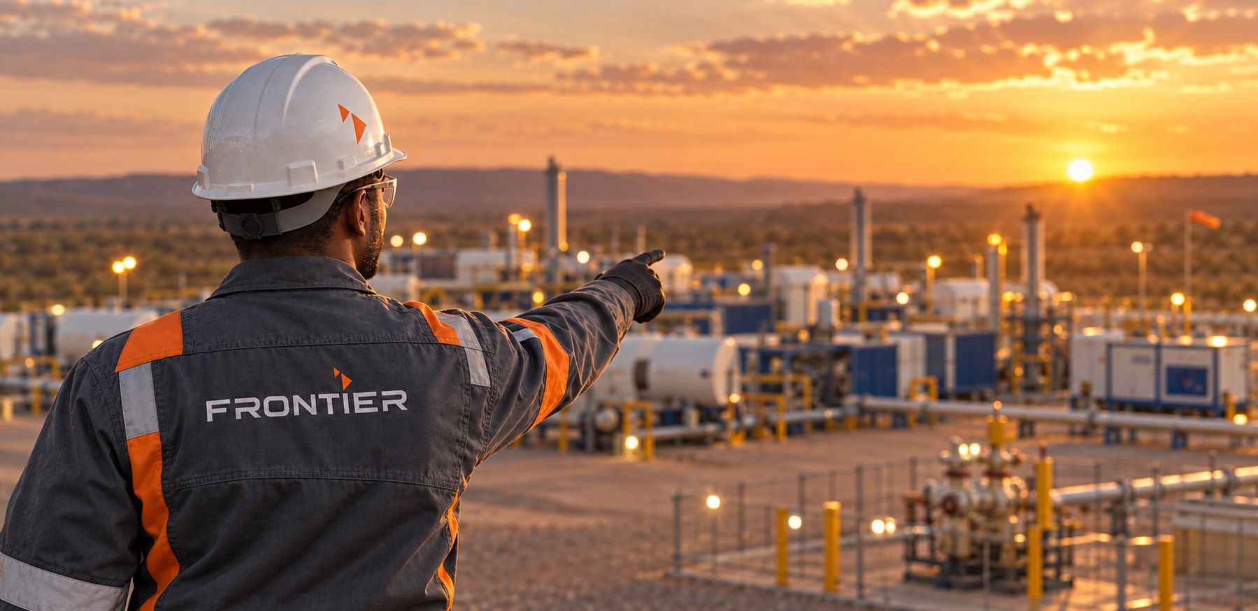 Frontier technicians providing technical support on-site